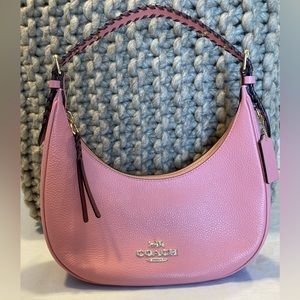 NWT Coach Pink Bailey Hobo with Whipstitch